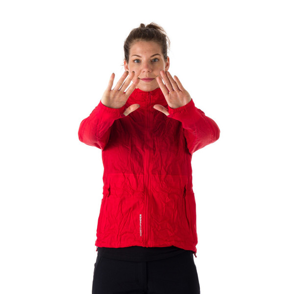 Dámská sbalitelná Bunda Northfinder Northkit BU-4268OR 289 Bright Red 25/26