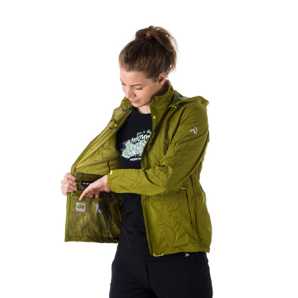 Dámská sbalitelná Bunda Northfinder Northkit BU-4268OR 8250 Macaw Green 25/26