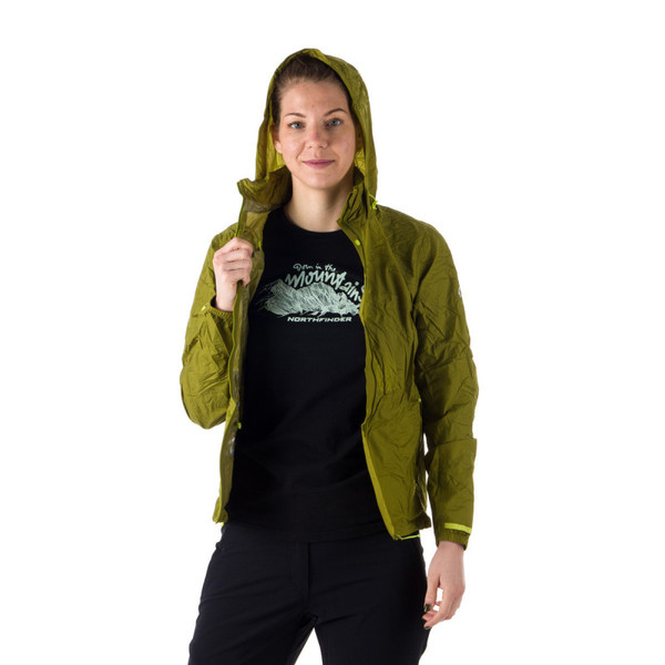 Dámská sbalitelná Bunda Northfinder Northkit BU-4268OR 8250 Macaw Green 25/26