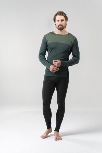Pánské triko Devold Lauparen Merino 190 Shirt Man Forest/Woods/Black GO 245 224 A 421A 25/26