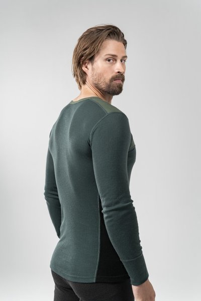 Pánské triko Devold Lauparen Merino 190 Shirt Man Forest/Woods/Black GO 245 224 A 421A 25/26