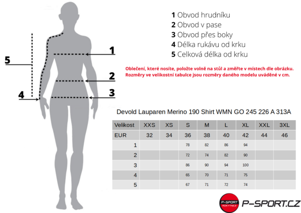 Dámské triko Devold Lauparen Merino 190 Shirt WMN Moon/Ink/Flood GO 245 226 A 313A 25/26