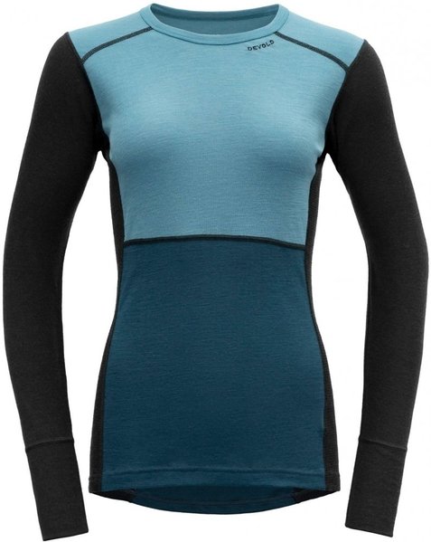 Dámské triko Devold Lauparen Merino 190 Shirt WMN Moon/Ink/Flood GO 245 226 A 313A 25/26