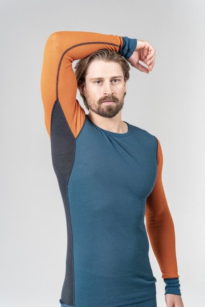 Pánské Merino triko Devold Wool Mesh 190 Shirt Man Flame GO 151 224 B 130A 25/26