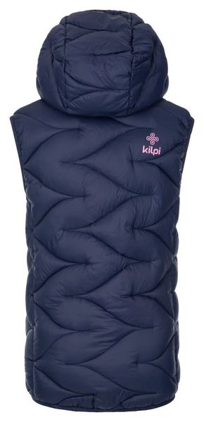 Dívčí zateplená vesta Kilpi TOMM-JG Tmavě modrá SJ0108KIDBL