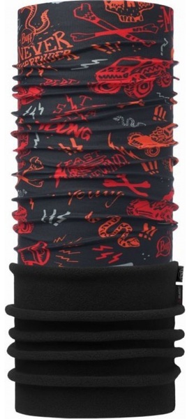 Dětský Nákrčník - Multifunkční šátek Polar Buff Junior 115477.999.10 Rebel Black 25/26