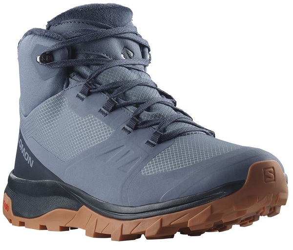 Zimní boty SALOMON Outsnap Cswp Bering Sea/Carbon/Gum8 L47289800 25/26