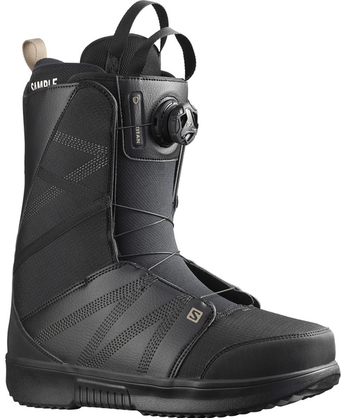 Snowboardové boty Salomon Titan BOA Black/Black/Roasted Cashew L41423100 25/26