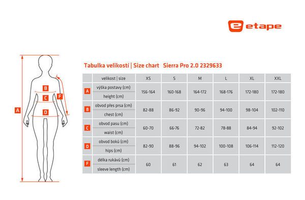Dámská Hybridní Mikina/Bunda s kapucí Etape Sierra Pro 2.0 Modrá 2329633 25/26