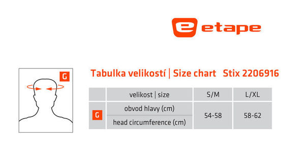 Čelenka Etape STIX černá/žlutá fluo 2206916 25/26