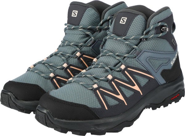 Trekové boty Salomon Daintree MID GTX Gore-tex W Stormy Weather/Ebony/Almond Cream L41678500
