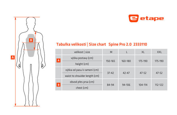 Páteřák/chránič páteře Vesta Etape Spine 2.0 Černá/Zelená 2333110 25/26