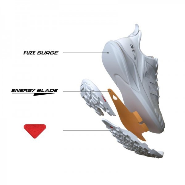 Trekové boty Salomon Outpulse GTX Gore-tex W tulipwood/black/poppy red L41689700
