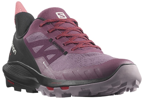 Trekové boty Salomon Outpulse GTX Gore-tex W tulipwood/black/poppy red L41689700