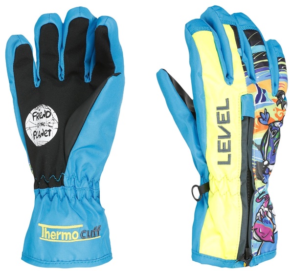 Dětské rukavice Level Dudy Light Blue 4183JG.06 25/26