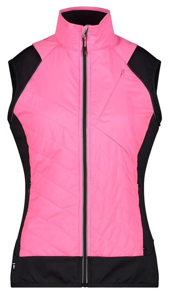 Dámská bunda s odepínacími rukávy  CMP Women's hybrid jacket 30A2276-B351 Pink Fluo 25/26