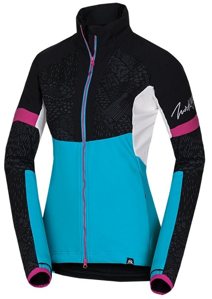 Dámská skialpová bunda hybridní Polartec® ORLOVA black/blue BU-48061SKP-271