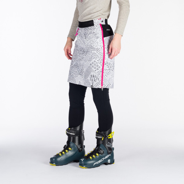 Zateplená skialpová sukně NORTHFINDER Jaraba Polartec® White/Print SU-45603SKP-437