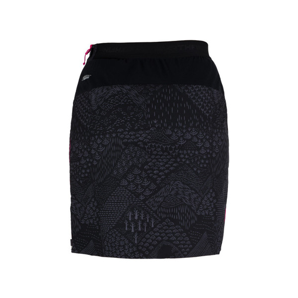 Zateplená skialpová sukně NORTHFINDER Jaraba Polartec® Black/Print SU-45603SKP-384