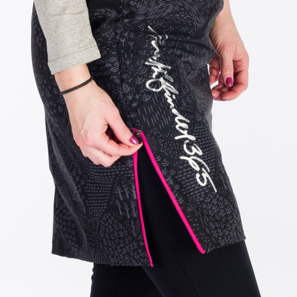 Zateplená skialpová sukně NORTHFINDER Jaraba Polartec® Black/Print SU-45603SKP-384