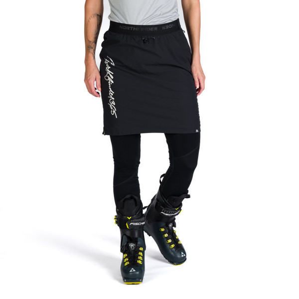Zateplená skialpová sukně NORTHFINDER Jaraba Polartec® Black/Black SU-45603SKP-270