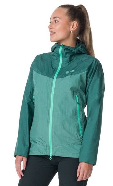 Dámská outdoorová bunda Kilpi HURRICANE-W Tmavě Zelená SL0102KIDGN