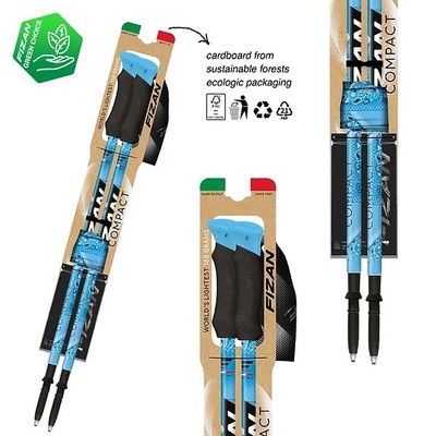 Trekové hole + Multifunkčí šátek FIZAN COMPACT MS Blue 227103 25/26