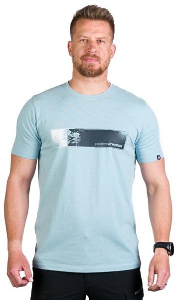 Pánské funkční triko Northfinder Dusty Sky Blue TR-3956OR-368 25/26
