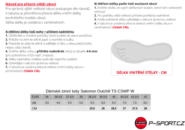 Dámské zimní boty Salomon Outchill TS CSWP W carbon/carbon/bering sea L47377300 25/26