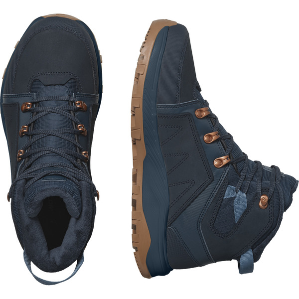 Dámské zimní boty Salomon Outchill TS CSWP W carbon/carbon/bering sea L47377300 25/26