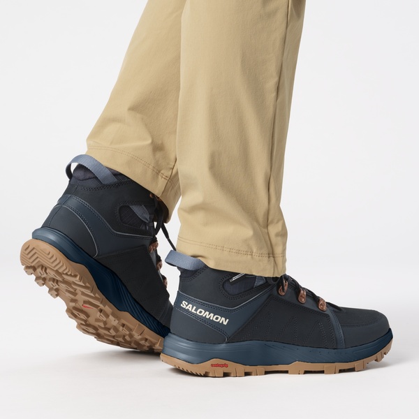 Dámské zimní boty Salomon Outchill TS CSWP W carbon/carbon/bering sea L47377300 25/26