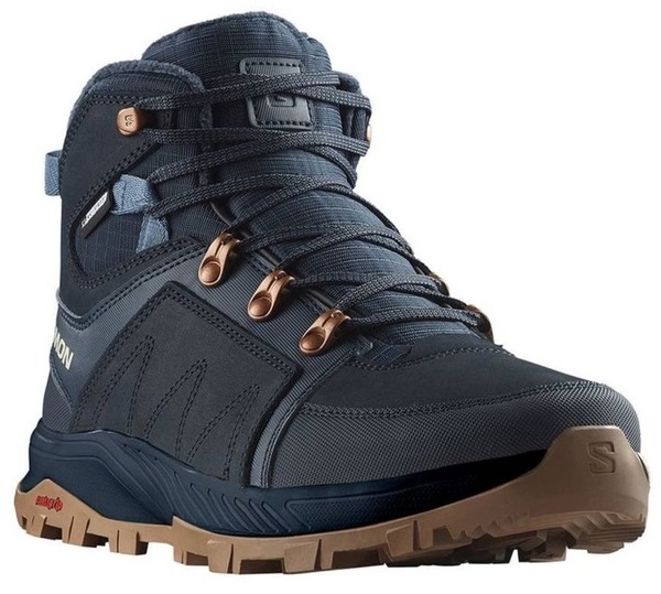 Dámské zimní boty Salomon Outchill TS CSWP W carbon/carbon/bering sea L47377300 25/26