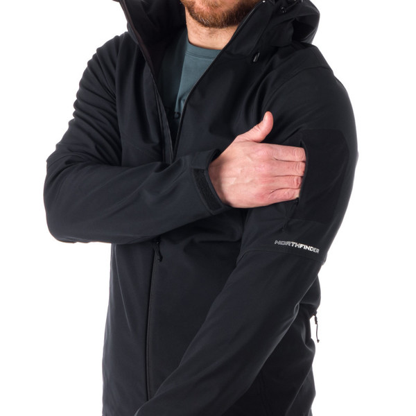 Pánská softshellová bunda Northfinder Abner BU-5037OR-269 Black 25/26