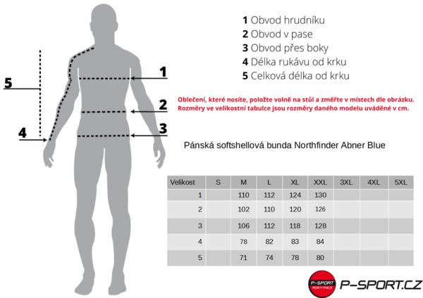 Pánská softshellová bunda Northfinder Abner BU-5037OR-464 Blue Nights 25/26