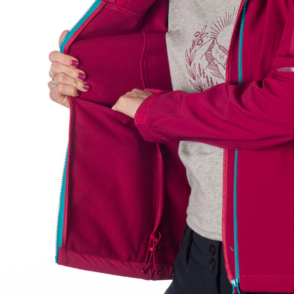 Dámská softshellová elegantní bunda Northfinder Jeanne BU-6135OR 510 Cherry 25/26