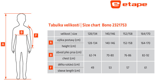 Dětská mikina Etape Bono Modrá/Červená 2321753 25/26