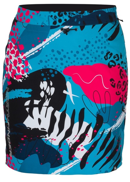 Dámská skialpová zateplená sukně Northfinder Jaraba Polartec® Alpha Direct 2L Splashprint SU-45604SKP-632 25/26
