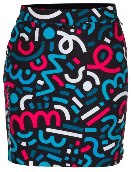 Dámská skialpová zateplená sukně Northfinder Jaraba Polartec® Alpha Direct 2L Multicolorprint SU-45604SKP-512 25/26