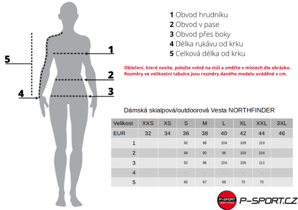 Dámská skialpová/outdoorová Vesta NORTHFINDER JAVOROVA Primaloft® Gold Cherry Black VE-44451SKP-577 25/26
