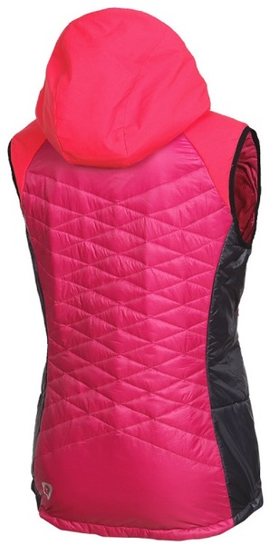 Dámská skialpová/outdoorová Vesta NORTHFINDER JAVOROVA Primaloft® Gold Cherry Black VE-44451SKP-577 25/26