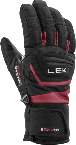 Dětské rukavice Leki Griffin 3D Jr Junior (654805705) Black/Rose 25/26