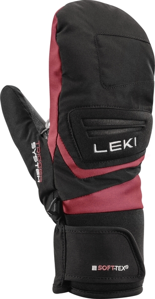 Dětské lyžařské palčáky Leki Griffin 3D Jr Junior Mit (654805805) Black/Rose 25/26