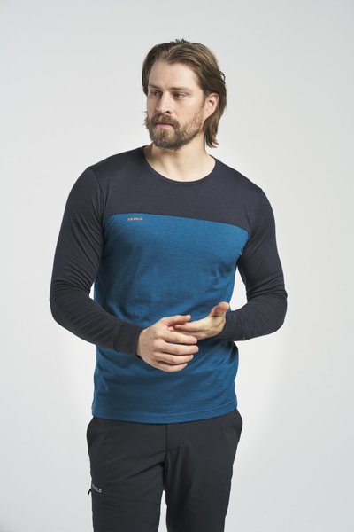Pánské Merino triko Devold Norang  Merino 150 Shirt Man Modrá GO-180-224-B-284C 25/26