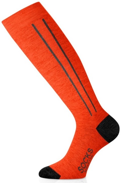 Lasting lyžařské merino podkolenky FWC-219 oranžová 25/26