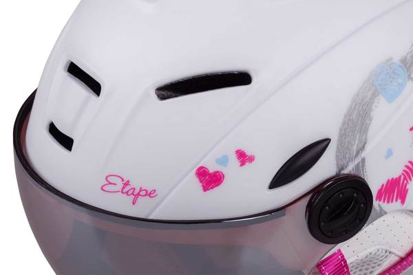 Dětská lyžařská helma Etape Rider Pro bílá mat 2209592 25/26