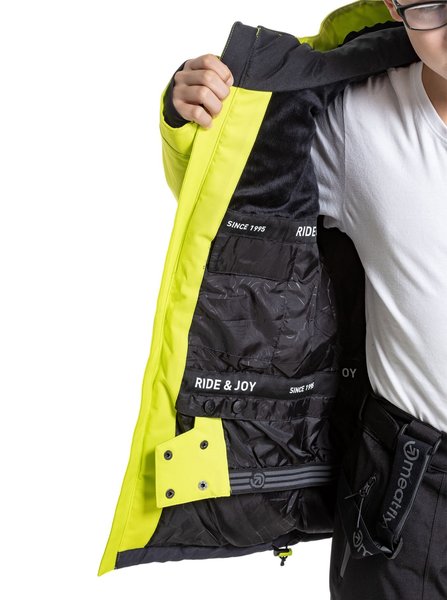 Dětská SNB & SKI bunda Meatfly Bangito Acid Lime/Black 24/25