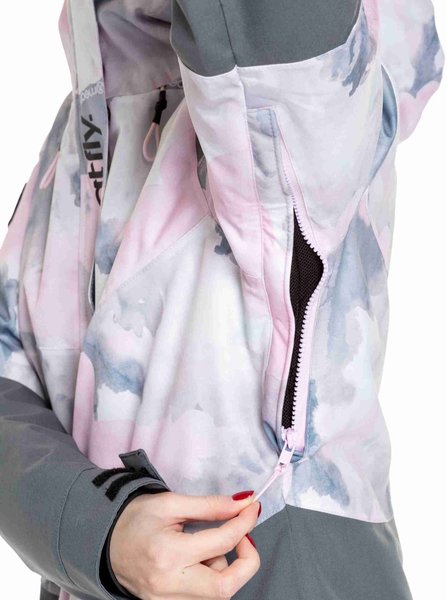 Dámská SNB & SKI bunda Meatfly Kirsten Clouds Pink 24/25