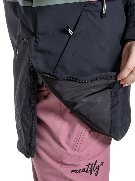 Dámská SNB & SKI bunda Meatfly Aiko Sea Spray/Black 24/25