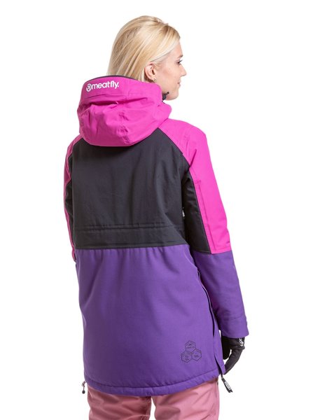 Dámská SNB & SKI bunda Meatfly Aiko Petunia/Black 24/25