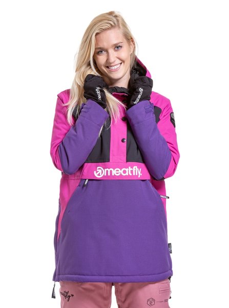 Dámská SNB & SKI bunda Meatfly Aiko Petunia/Black 24/25